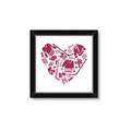 Picture of Pink Heart Hockey _GroupedProduct_Square_Mini_ _GroupedProduct_Square_Framed_Matted_