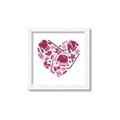 Picture of Pink Heart Hockey _GroupedProduct_Square_Mini_ _GroupedProduct_Square_Framed_Matted_