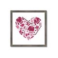 Picture of Pink Heart Hockey _GroupedProduct_Square_Mini_ _GroupedProduct_Square_Framed_Matted_