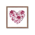 Picture of Pink Heart Hockey _GroupedProduct_Square_Mini_ _GroupedProduct_Square_Framed_Matted_