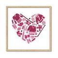 Picture of Pink Heart Hockey _GroupedProduct_Square_Mini_ _GroupedProduct_Square_Framed_Matted_