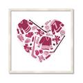 Picture of Pink Heart Hockey _GroupedProduct_Square_Mini_ _GroupedProduct_Square_Framed_Matted_