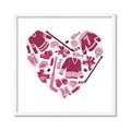 Picture of Pink Heart Hockey _GroupedProduct_Square_Mini_ _GroupedProduct_Square_Framed_Matted_