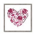 Picture of Pink Heart Hockey _GroupedProduct_Square_Mini_ _GroupedProduct_Square_Framed_Matted_