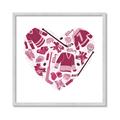 Picture of Pink Heart Hockey _GroupedProduct_Square_Mini_ _GroupedProduct_Square_Framed_Matted_