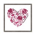 Picture of Pink Heart Hockey _GroupedProduct_Square_Mini_ _GroupedProduct_Square_Framed_Matted_