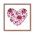 Picture of Pink Heart Hockey _GroupedProduct_Square_Mini_ _GroupedProduct_Square_Framed_Matted_