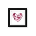 Picture of Pink Heart Hockey _GroupedProduct_Square_Mini_ _GroupedProduct_Square_Framed_Matted_