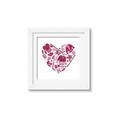 Picture of Pink Heart Hockey _GroupedProduct_Square_Mini_ _GroupedProduct_Square_Framed_Matted_