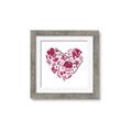 Picture of Pink Heart Hockey _GroupedProduct_Square_Mini_ _GroupedProduct_Square_Framed_Matted_