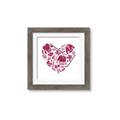 Picture of Pink Heart Hockey _GroupedProduct_Square_Mini_ _GroupedProduct_Square_Framed_Matted_