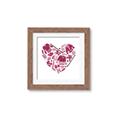 Picture of Pink Heart Hockey _GroupedProduct_Square_Mini_ _GroupedProduct_Square_Framed_Matted_