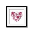 Picture of Pink Heart Hockey _GroupedProduct_Square_Mini_ _GroupedProduct_Square_Framed_Matted_