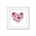 Picture of Pink Heart Hockey _GroupedProduct_Square_Mini_ _GroupedProduct_Square_Framed_Matted_