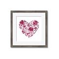 Picture of Pink Heart Hockey _GroupedProduct_Square_Mini_ _GroupedProduct_Square_Framed_Matted_