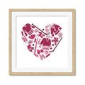 Picture of Pink Heart Hockey _GroupedProduct_Square_Mini_ _GroupedProduct_Square_Framed_Matted_