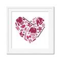 Picture of Pink Heart Hockey _GroupedProduct_Square_Mini_ _GroupedProduct_Square_Framed_Matted_