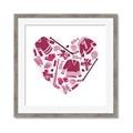 Picture of Pink Heart Hockey _GroupedProduct_Square_Mini_ _GroupedProduct_Square_Framed_Matted_
