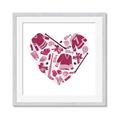 Picture of Pink Heart Hockey _GroupedProduct_Square_Mini_ _GroupedProduct_Square_Framed_Matted_