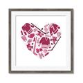 Picture of Pink Heart Hockey _GroupedProduct_Square_Mini_ _GroupedProduct_Square_Framed_Matted_