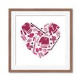 Picture of Pink Heart Hockey _GroupedProduct_Square_Mini_ _GroupedProduct_Square_Framed_Matted_