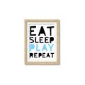 Picture of Eat Sleep Play Repeat Blue _GroupedProduct_Rectangle_Portrait_Mini_ _GroupedProduct_Rectangle_Portrait_Framed_Matted_