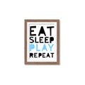 Picture of Eat Sleep Play Repeat Blue _GroupedProduct_Rectangle_Portrait_Mini_ _GroupedProduct_Rectangle_Portrait_Framed_Matted_