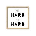 Picture of Nap Hard Play Hard I _GroupedProduct_Square_Mini_ _GroupedProduct_Square_Framed_Matted_