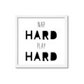Picture of Nap Hard Play Hard I _GroupedProduct_Square_Mini_ _GroupedProduct_Square_Framed_Matted_
