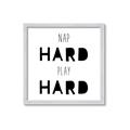 Picture of Nap Hard Play Hard I _GroupedProduct_Square_Mini_ _GroupedProduct_Square_Framed_Matted_
