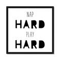 Picture of Nap Hard Play Hard I _GroupedProduct_Square_Mini_ _GroupedProduct_Square_Framed_Matted_