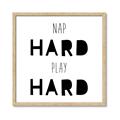 Picture of Nap Hard Play Hard I _GroupedProduct_Square_Mini_ _GroupedProduct_Square_Framed_Matted_