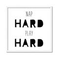 Picture of Nap Hard Play Hard I _GroupedProduct_Square_Mini_ _GroupedProduct_Square_Framed_Matted_
