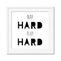 Picture of Nap Hard Play Hard I _GroupedProduct_Square_Mini_ _GroupedProduct_Square_Framed_Matted_