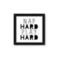 Picture of Nap Hard Play Hard II _GroupedProduct_Square_Mini_ _GroupedProduct_Square_Framed_Matted_