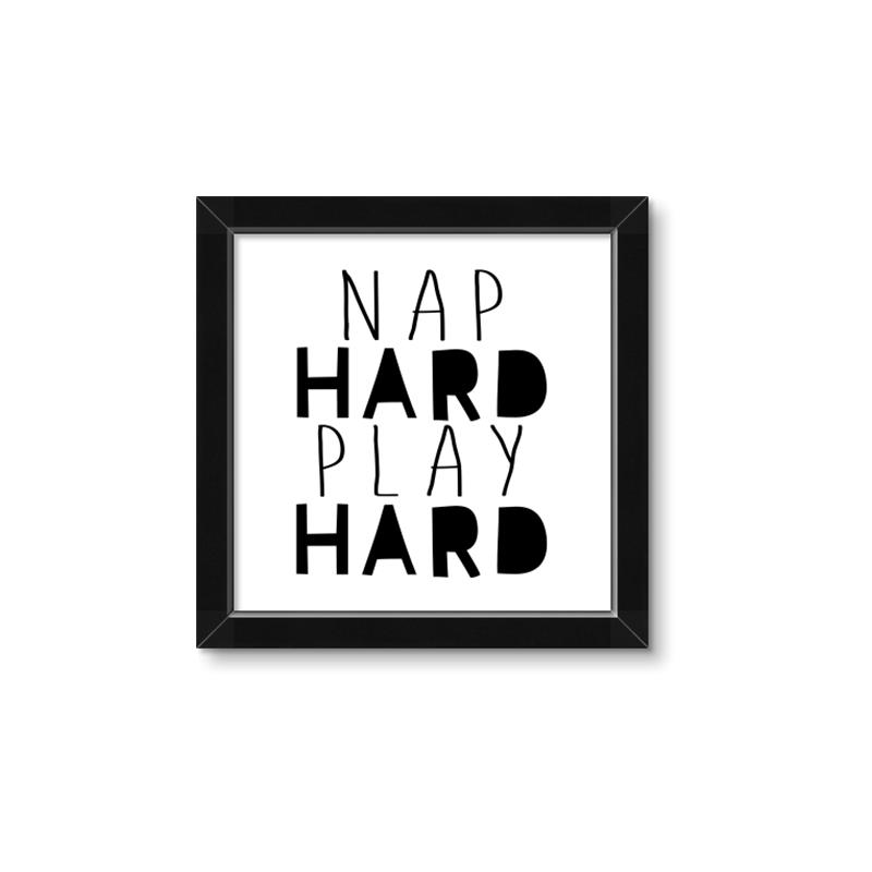 Picture of Nap Hard Play Hard II _GroupedProduct_Square_Mini_ _GroupedProduct_Square_Framed_Matted_