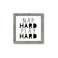 Picture of Nap Hard Play Hard II _GroupedProduct_Square_Mini_ _GroupedProduct_Square_Framed_Matted_