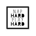Picture of Nap Hard Play Hard II _GroupedProduct_Square_Mini_ _GroupedProduct_Square_Framed_Matted_
