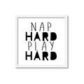 Picture of Nap Hard Play Hard II _GroupedProduct_Square_Mini_ _GroupedProduct_Square_Framed_Matted_