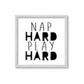 Picture of Nap Hard Play Hard II _GroupedProduct_Square_Mini_ _GroupedProduct_Square_Framed_Matted_