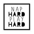 Picture of Nap Hard Play Hard II _GroupedProduct_Square_Mini_ _GroupedProduct_Square_Framed_Matted_
