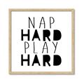Picture of Nap Hard Play Hard II _GroupedProduct_Square_Mini_ _GroupedProduct_Square_Framed_Matted_