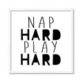 Picture of Nap Hard Play Hard II _GroupedProduct_Square_Mini_ _GroupedProduct_Square_Framed_Matted_