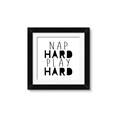 Picture of Nap Hard Play Hard II _GroupedProduct_Square_Mini_ _GroupedProduct_Square_Framed_Matted_