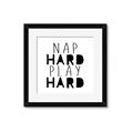 Picture of Nap Hard Play Hard II _GroupedProduct_Square_Mini_ _GroupedProduct_Square_Framed_Matted_