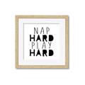 Picture of Nap Hard Play Hard II _GroupedProduct_Square_Mini_ _GroupedProduct_Square_Framed_Matted_