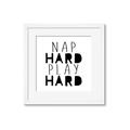 Picture of Nap Hard Play Hard II _GroupedProduct_Square_Mini_ _GroupedProduct_Square_Framed_Matted_
