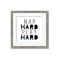 Picture of Nap Hard Play Hard II _GroupedProduct_Square_Mini_ _GroupedProduct_Square_Framed_Matted_