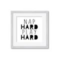 Picture of Nap Hard Play Hard II _GroupedProduct_Square_Mini_ _GroupedProduct_Square_Framed_Matted_