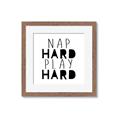 Picture of Nap Hard Play Hard II _GroupedProduct_Square_Mini_ _GroupedProduct_Square_Framed_Matted_